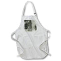 Apron - Magic Lantern Slide Packing Salt St. Clair Michigan Salt Mines Vintage Magic Lantern Slides