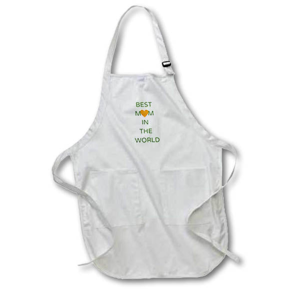 Apron - Image with a text Best mom in the world s Sayings Collection about MOM