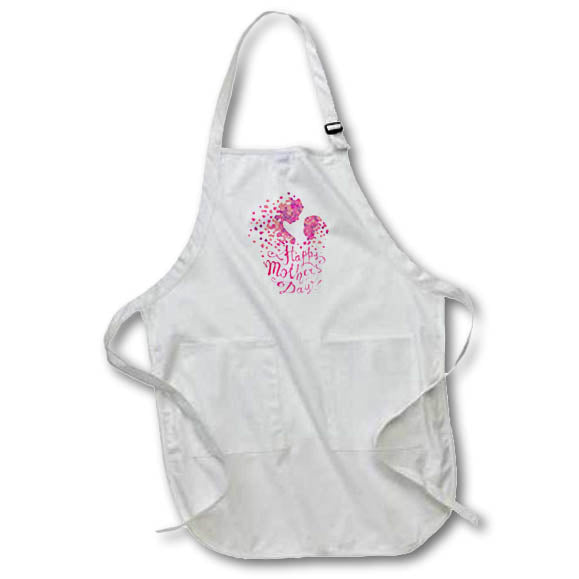 Apron - Image with a text happy mothers s Sayings Collection about MOM
