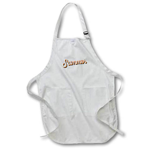 Apron - Summer Text Ideas 3dRose-Summer
