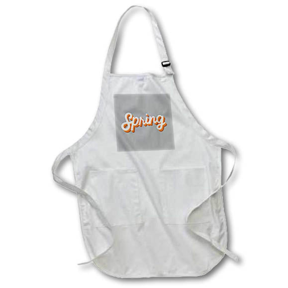 Apron - Creative and Simple Spring Quote 3dRose-Spring