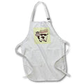 Apron - Cute Image of Cow with Text of In a Good Mood 3dRose-Funny Quotes