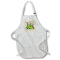 Apron - Cute Image of Frog  with Text of  Yeah,Toadally 3dRose-Funny Quotes