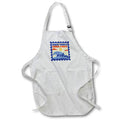 Apron - Summer Graphic with Text of High Tides Good Vibes 3dRose-Summer Graphic Art