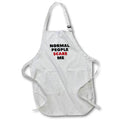 Apron - Funny Quotes with Text of Normal People Scare Me 3dRose-Funny Quotes