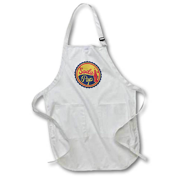 Apron - Vintage Soda Pop Art 3dRose-Summer Graphic Art
