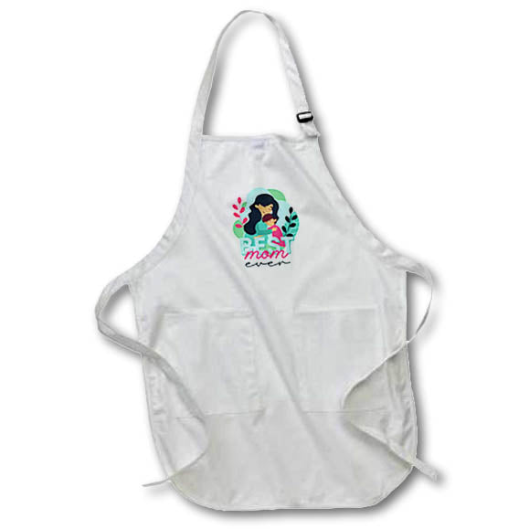 Apron - Gift for Mom on Mothers Day Best Mom Ever Rosette - Gift for Mom