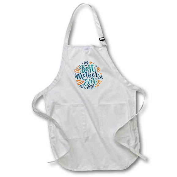 Apron - Gift for Mom on Mothers Day Best Mother Ever Rosette - Gift for Mom