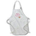 Apron - Gift for Mom on Mothers Day Pink Flower Rosette - Gift for Mom
