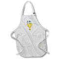 Apron - Gift for Mom on Mothers Day Trophy of a Worlds Best Mom Rosette - Gift for Mom
