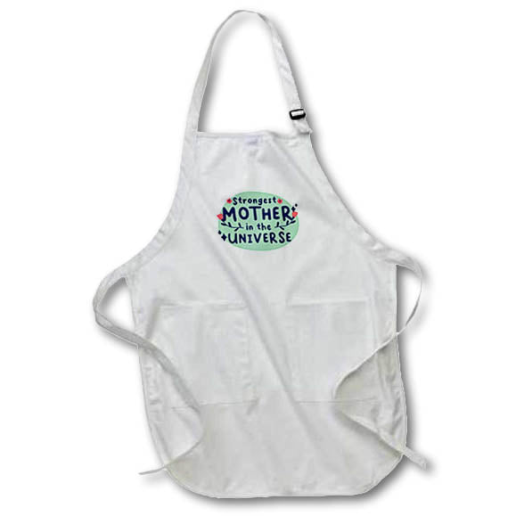 Apron - Gift for Mom on Mothers Day Strongest Mother in the Universe Rosette - Gift for Mom