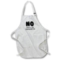 Apron - Gift for Grandma on Mothers Day No Means ask Grandma Rosette - Gift for Grandma