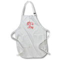 Apron - Image of the words what is life if not for living 3dRose-Sutandre- Inspirational Saying