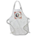 Apron - Pretty Image Of Rose Gold Geometric Floral Monogram Initial C Monograms