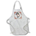 Apron - Pretty Image Of Rose Gold Geometric Floral Monogram Initial G Monograms