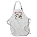 Apron - Pretty Image Of Rose Gold Geometric Floral Monogram Initial J Monograms