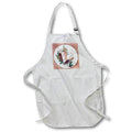 Apron - Pretty Image Of Rose Gold Geometric Floral Monogram Initial L Monograms