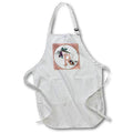 Apron - Pretty Image Of Rose Gold Geometric Floral Monogram Initial R Monograms