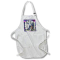 Apron - Unique Night Sky Forrest Animals Monogram Initial H Monograms