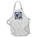 Apron - Unique Night Sky Forrest Animals Monogram Initial M Monograms