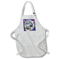 Apron - Unique Night Sky Forrest Animals Monogram Initial P Monograms