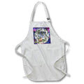 Apron - Unique Night Sky Forrest Animals Monogram Initial S Monograms