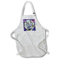 Apron - Unique Night Sky Forrest Animals Monogram Initial V Monograms