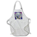 Apron - Unique Night Sky Forrest Animals Monogram Initial W Monograms