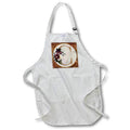 Apron - Pretty Image Of Copper Gold Pink Floral Monogram Initial C Monograms