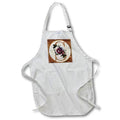 Apron - Pretty Image Of Copper Gold Pink Floral Monogram Initial S Monograms