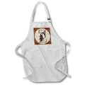 Apron - Pretty Image Of Copper Gold Pink Floral Monogram Initial Z Monograms
