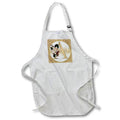 Apron - Glam Image Of Gold Image Of Glitter Floral Monogram Initial A Monograms