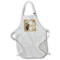 Apron - Glam Image Of Gold Image Of Glitter Floral Monogram Initial C Monograms