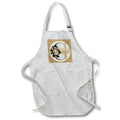 Apron - Glam Image Of Gold Image Of Glitter Floral Monogram Initial G Monograms