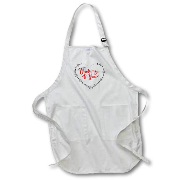 Apron - Thinking Of You Self Motivation Quotes 3dRose-Inspirational quotes