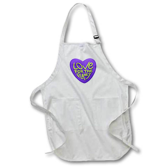 Apron - Colorful Love For The Planet Motivation Quotes 3dRose-Inspirational quotes