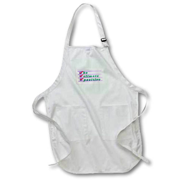 Apron - Checklist Be Climate Positive Motivation Quotes 3dRose-Inspirational quotes