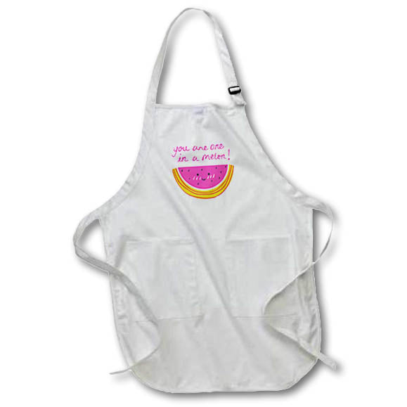 Apron - You Are One In A Melon Cute Love Quotes 3dRose-Funny quotes