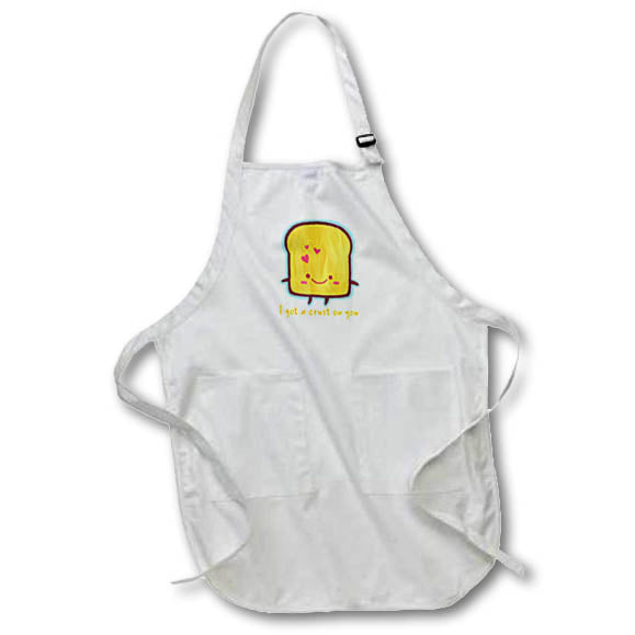 Apron - I Got A Crust On You Cute Love Quotes 3dRose-Funny quotes
