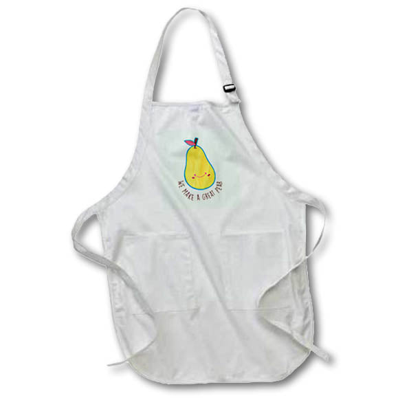 Apron - We Make A Great Pear Cute Friendship Quotes 3dRose-Funny quotes