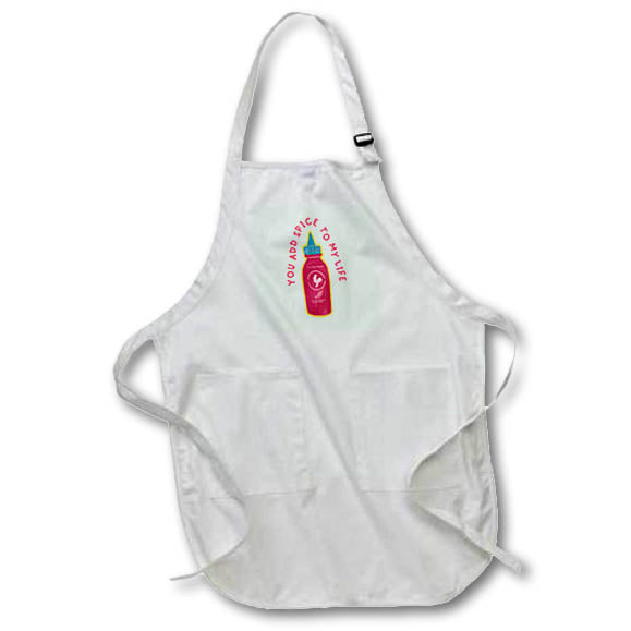 Apron - You Add Spice To My Life Cute Love Quotes 3dRose-Funny quotes