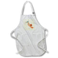 Apron - Creative Retro Flower And Hand Gesture 3dRose-Floral image