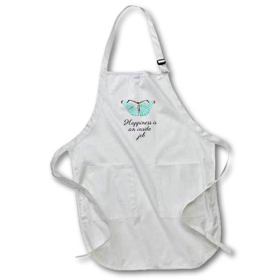 Apron - Happiness Is An Inside Job Motivation Quotes 3dRose-Inspirational quotes