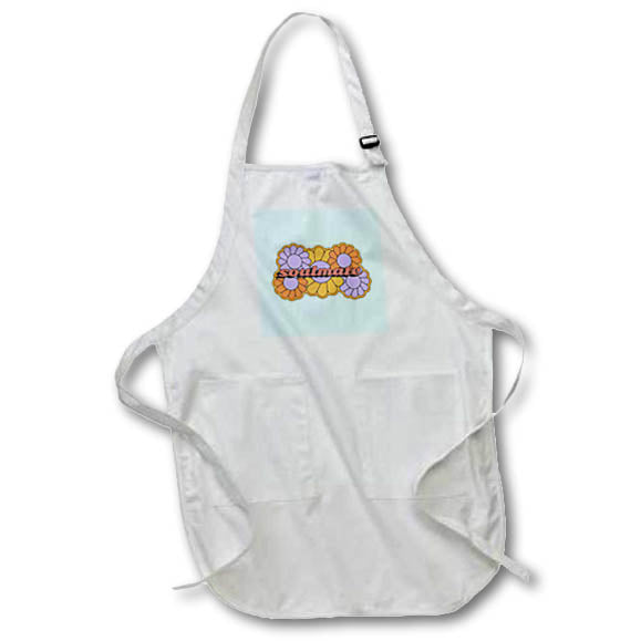 Apron - Soulmate Bestfriends Quotes 3drose-Bestfriend Image