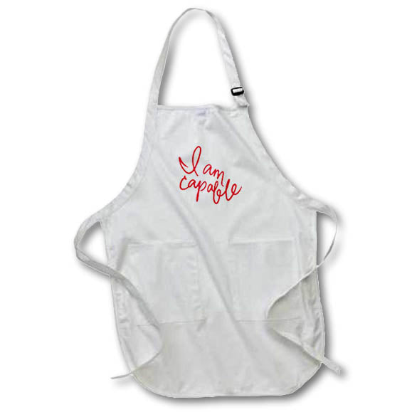 Apron - I Am Capable Motivation Quotes 3dRose-Inspirational quotes