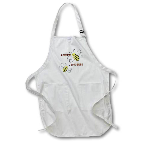 Apron - Image with a text I SAVE The Bees s Sayings Collection about SPRING