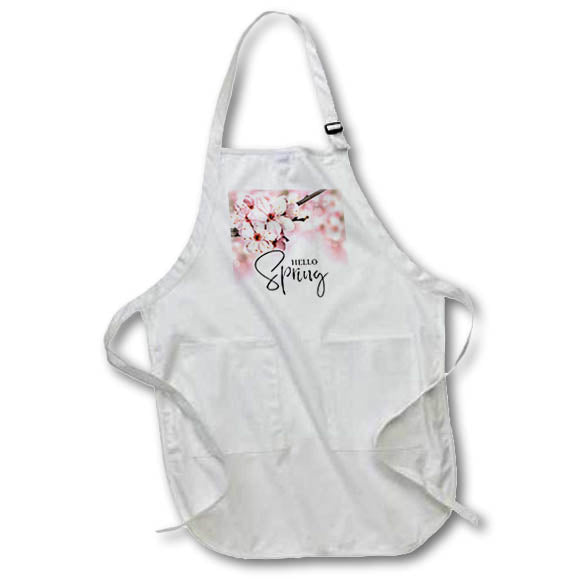 Apron - Image with a text Hello Spring s Sayings Collection about SPRING