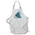 Apron - Image of Statues Of Liberty Superimposed With Fourth Of July Words lens Art by Florene - Fourth Of July