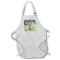 Apron - Image of Words That Was Some Good Pot With Distorted Man Walkway lens Art by Florene - Humor Weird