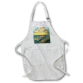 Apron - Image of Explosion Of Color Sky Over Gulf At Captiva Island Florida lens Art by Florene - Sunset Impressions